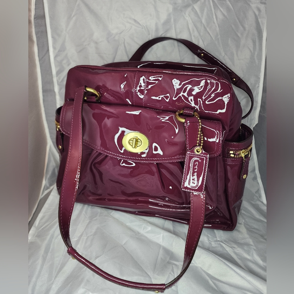COACH bag (diaper bag) like new muave plum